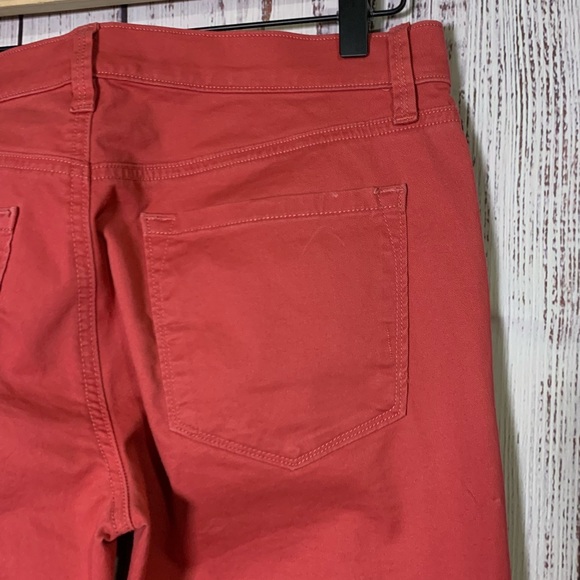 Raspberry Red “Modern Skinny” Jeans { Loft } - Picture 4 of 10